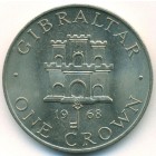 Гибралтар, 1 крона 1968 год (AU)