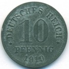 Германия, 10 пфеннигов 1919 год (AU)