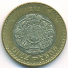 Мексика, 10 песо 2006 год (AU)
