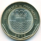 Колумбия, 1000 песо 2019 год (UNC)