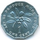 Ямайка, 1 цент 1987 год (UNC)