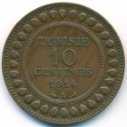 Тунис, 10 сантимов 1914 год