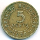 Британский Гондурас, 5 центов 1970 год