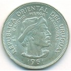 Уругвай, 10 песо 1961 год (AU)
