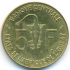 Западно-Африканские Штаты, 5 франков 1976 год (UNC)