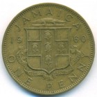 Ямайка, 1 пенни 1960 год
