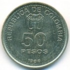 Колумбия, 50 песо 1988 год (UNC)