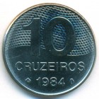 Бразилия, 10 крузейро 1980 год (UNC)