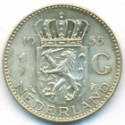 Нидерланды, 1 гульден 1955 год (UNC)
