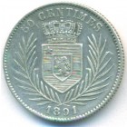 Свободное государство Конго, 50 сантимов 1891 год