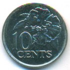 Тринидад и Тобаго, 10 центов 1990 год (UNC)