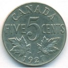 Канада, 5 центов 1927 год