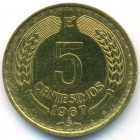 Чили, 5 сентесимо 1967 год (AU)
