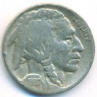 США, 5 центов 1937 год D