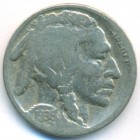 США, 5 центов 1936 год D