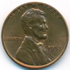США, 1 цент 1953 год (AU)