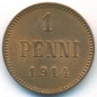 Княжество Финляндия, 1 пенни 1914 год (UNC)