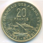 Французская территория афар и исса, 20 франков 1968 год (UNC) ПРОБА