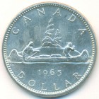 Канада, 1 доллар 1965 год (AU)