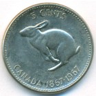 Канада, 5 центов 1967 год