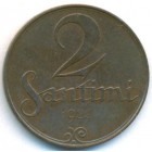 Латвия, 2 сантима 1922 год