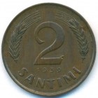 Латвия, 2 сантима 1939 год