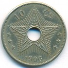 Свободное государство Конго, 10 сантимов 1906 год