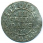 Дания, 2 скиллинга 1681 год