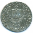 Дания, 1 марка 1693 год