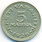 Эстония, 5 марок 1926 год