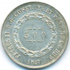 Бразилия, 500 реалов 1857 год (AU)