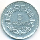 Франция, 5 франков 1947 год