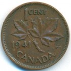 Канада, 1 цент 1941 год