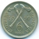 Южная Родезия, 6 пенсов 1950 год (AU)