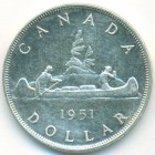 Канада, 1 доллар 1951 год