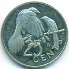 Британские Виргинские острова, 25 центов 1973 год (PROOF)