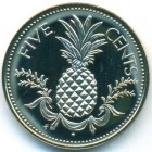 Багамские острова, 5 центов 1974 год (PROOF)