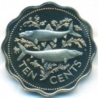 Багамские острова, 10 центов 1976 год (PROOF)