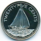 Багамские острова, 25 центов 1974 год (PROOF)