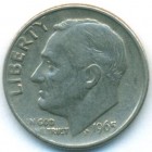 США, 10 центов 1965 год