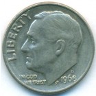 США, 10 центов 1968 год D