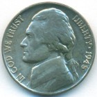 США, 5 центов 1945 год P