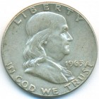 США, 1/2 доллара 1963 год