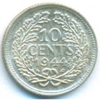 Нидерланды, 10 центов 1944 год P (UNC)