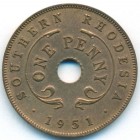 Южная Родезия, 1 пенни 1951 год (AU)