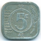 Нидерланды, 5 центов 1941 год