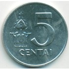 Литва, 5 центов 1991 год (AU)