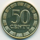 Литва, 50 центов 1997 год (UNC)
