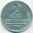 Бразилия, 2 крузейро 1960 год (UNC)