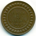 Тунис, 5 сантимов 1917 год (AU)
